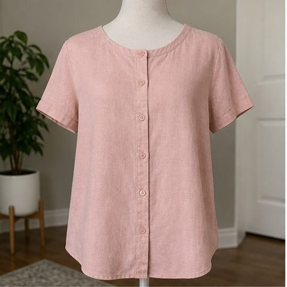 Blush Wrap Blouse